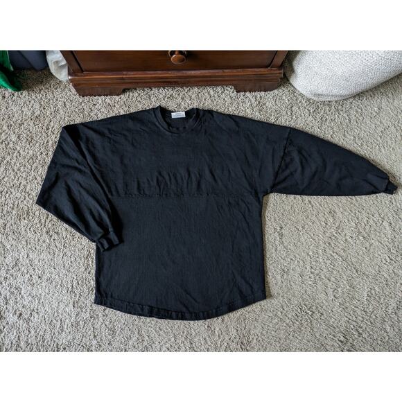 Spirit Pittsburgh Jersey Sweatshirt Mens M Black Cotton Big Back Yellow Letters - Picture 2 of 6